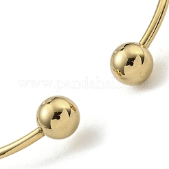 PVD-Vakuumbeschichtung 202 Edelstahl-Scheibenanhänger mit offenen Manschettenarmbändern für Frauen&nbsp;BJEW-M317-03G