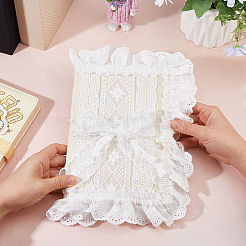 Couvertures de livres en dentelle de polyester&nbsp;OFST-WH0002-59C