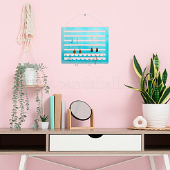 Wandmontierter Ohrring-Organizer aus Acryl&nbsp;ODIS-WH0086-110A