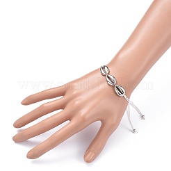 Braccialetto intrecciato cavo di nylon regolabile&nbsp;BJEW-JB05617