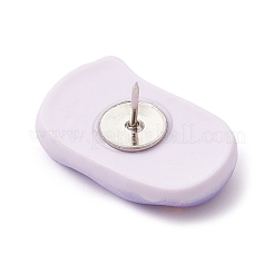 6 pezzo di forma mista in 6 stili con puntine da disegno in resina opaca con parole&nbsp;AJEW-TB00015