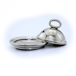 Couvercle de service de nourriture en alliage miniature plaque de dôme cloche&nbsp;MIMO-PW0001-159P