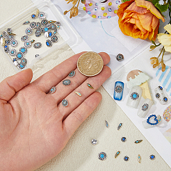 72 pz. 12 stili di cabochon in lega smaltata&nbsp;MRMJ-FH0001-64