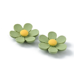 Cabochons di opaco resina&nbsp;RESI-WH0026-75C-08