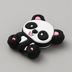 Perles de silicone panda&nbsp;SIL-WH0002-82C
