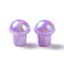 Placcatura uv perline acriliche opache iridescenti arcobaleno&nbsp;OACR-C010-07