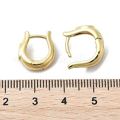 Pendientes de aro con micropavé de latón en forma de lágrima y circonitas cúbicas transparentes&nbsp;LS-EJEW-D311-109G