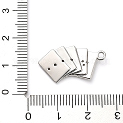 Pendentifs avec zircon cubiques à micro-pavés en laiton&nbsp;KK-L229-067P
