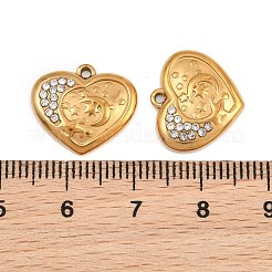 304 Edelstahl mit Kristall-Strass-Anhängern&nbsp;SA-CBAB51A-03G