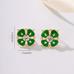 Orecchini a clip in lega a forma di fiore&nbsp;JF4361-2