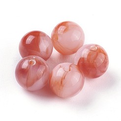 Perles de jade imitation acrylique&nbsp;MACR-E025-25-8mm