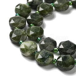 Brins de perles de jade naturel du sud de la Chine&nbsp;G-NH0004-030