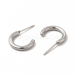 Anlaufgeschützte Ohrstecker aus 304er Edelstahl&nbsp;LS-EJEW-C004-12C-P