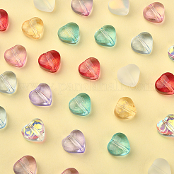 100pcs 10 Farben transparente Glasperlen&nbsp;GLAA-CJ0001-56