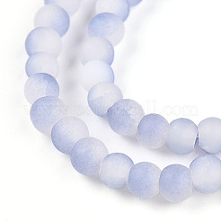 Chapelets de perles en verre craquelé&nbsp;GLAA-N009-4mm-07