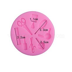 Herramientas para el cabello diseño diy moldes de silicona de grado alimenticio&nbsp;AJEW-L054-10