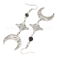Pendientes colgantes de acero inoxidable 304 para mujer&nbsp;EJEW-F338-07P