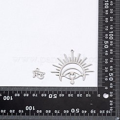 20 pieza de 10 estilos de dijes cortados con láser de acero inoxidable 201&nbsp;STAS-SZ0002-67P