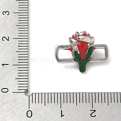 Verbindungsanhänger aus Messing und Emaille&nbsp;KK-CBA4231-01B-P