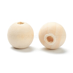 Natürliche unfertige Holzperlen&nbsp;WOOD-XCP0001-19G