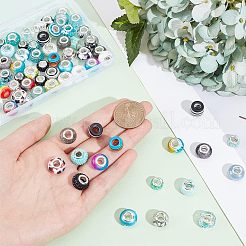 108 Stück 2 Farben Acryl & Harz & Polymer Clay Strass European Beads&nbsp;OPDL-NB0001-16