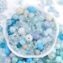 DIY-Sets zur Schmuckherstellung mit Bunte Malerei-Perlen und Glasperlen&nbsp;SEED-K010-01C