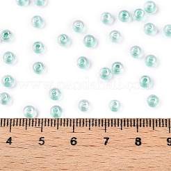 6/0 transparente Innenfarben Glas Rocailles runde Perlen&nbsp;X1-SEED-N006-004C