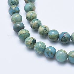 Fili di perline naturali aqua jasper&nbsp;G-E444-14A-8mm