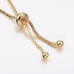 Verstellbare messing micro pave zirkonia bolo armbänder&nbsp;BJEW-F302-02G