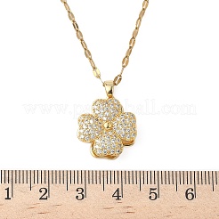 Colliers pendentifs rotatifs en laiton et cristal strass&nbsp;NJEW-P331-01C-G