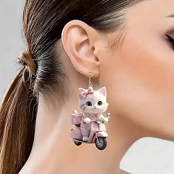 Boucles d'oreilles avec pdentif en acrylique&nbsp;FS-WG257D2-01
