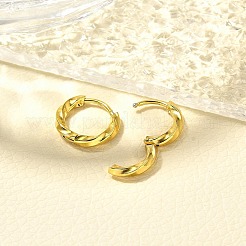 Orecchini a cerchio in acciaio inossidabile 304 per donna&nbsp;EJEW-M068-14G-05