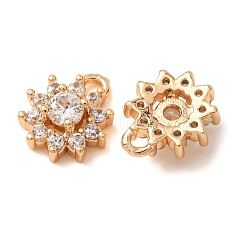 Ciondoli in ottone zirconi chiari micro pavé&nbsp;CU-CBAEC99-24G