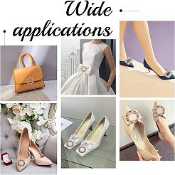4 pieza de 2 clips de hebilla de zapatos de aleación de estilo&nbsp;ALRI-FG0001-02