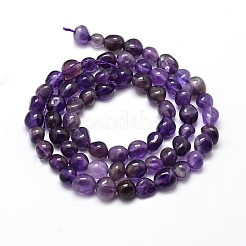 Natürlichen Amethyst Nuggets Perlen Stränge&nbsp;G-J335-12