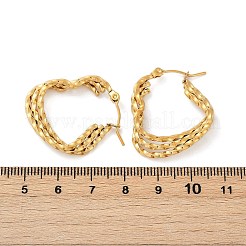Pendientes de aro de acero inoxidable 304&nbsp;EJEW-G423-24G