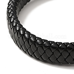 Pulsera de cordón trenzado imitación cuero pu&nbsp;BJEW-E009-08AS