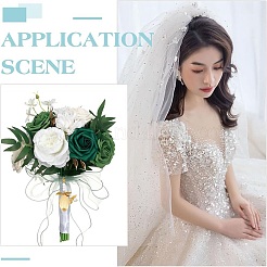 Decoración colgante con medallón para fotografía de boda de aleación y latón&nbsp;HJEW-WR00001