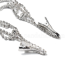 Haarkette aus Legierung mit Strass&nbsp;OHAR-M044-02C-S