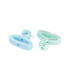 Perlas de acrílico opaco chapado uv&nbsp;OACR-N165-02
