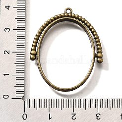 Legierung offene zurück Lünette Anhänger&nbsp;PALLOY-I223-11AB