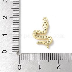 Pendentifs en laiton zircon cubique transparent&nbsp;KK-S505-05G