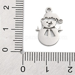 Pendenti in acciaio inox anti-appannamento natale 201&nbsp;STAS-Q015-09P