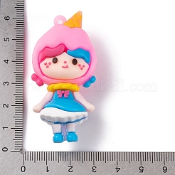 Pendenti in plastica pvc bambola ragazza&nbsp;KY-S172-12C