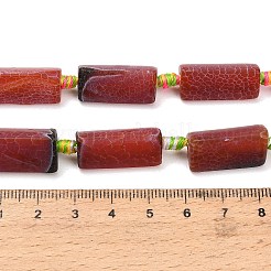 Natürliche verwitterte Achatperlenstränge&nbsp;G-A321-F02-01C