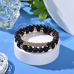 Set di bracciali con diffusore di oli essenziali per uomo donna&nbsp;BJEW-JB07093