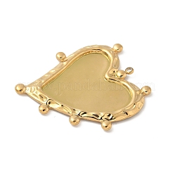 304 Edelstahl Anhänger Cabochon Fassungen für Emaille&nbsp;STAS-L293-02G