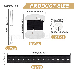 Kits de botones de resina para la cintura para coser a mano&nbsp;DIY-WH0588-70B