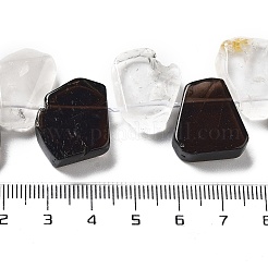 Natürliche Rauchquarz- und Bergkristallperlenstränge&nbsp;G-P528-K04-01