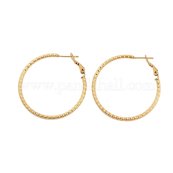 Orecchini a cerchio in acciaio inossidabile 304 per donna&nbsp;EJEW-B114-02C-G